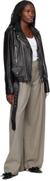 KIMHĒKIM Black Biker Leather Jacket