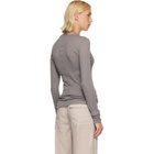 Rick Owens Gray Tower Rib LS T-shirt