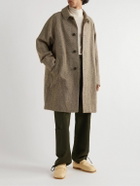 Visvim - Remi Herringbone Wool, Linen and Silk-Blend Tweed Coat - Brown