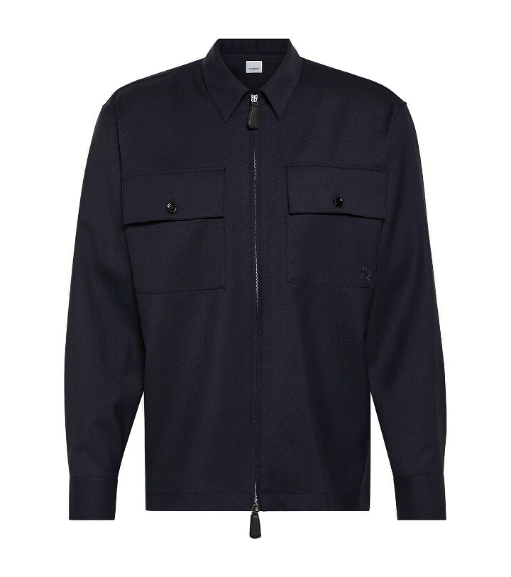Photo: Burberry Parnel embroidered wool shirt
