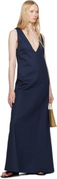 Ruohan Navy Kee Denim Maxi Dress