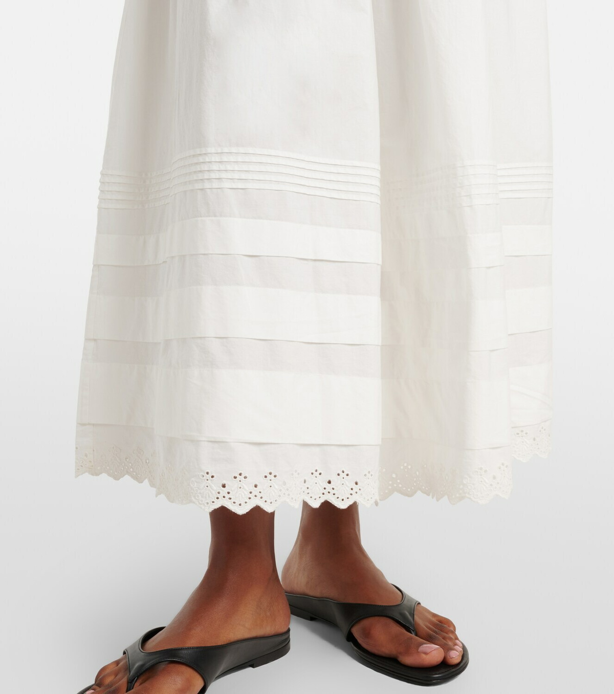 Dôen Sebastiane cotton poplin maxi skirt