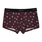 Paul Smith Burgundy Eucalyptus Flower Boxer Briefs