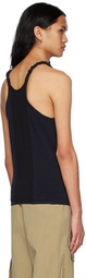 Dion Lee Black & Navy Cotton Tank Top