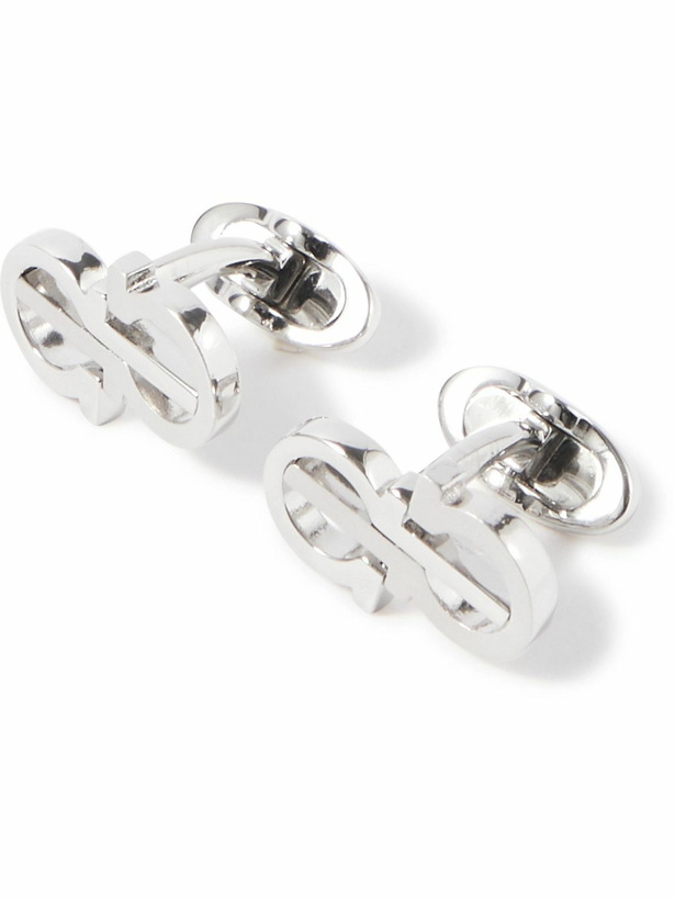 Photo: Salvatore Ferragamo - Gancio Silver-Tone Cufflinks