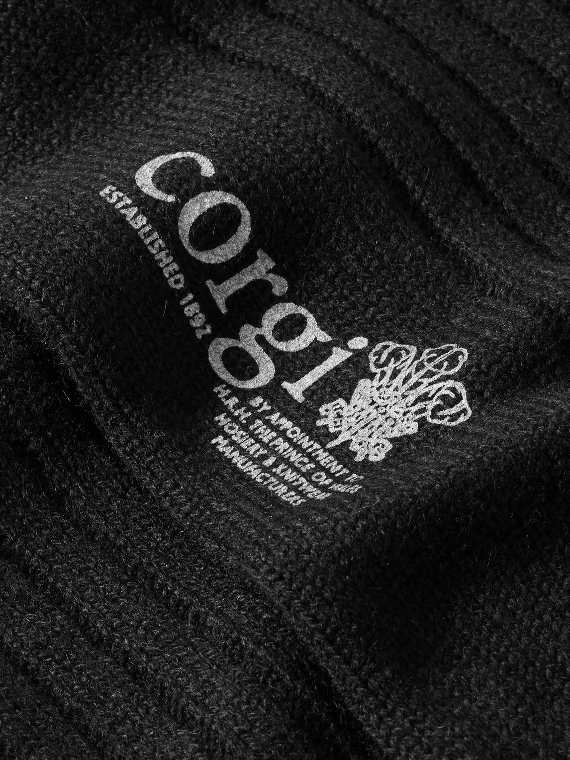 Kingsman - Ribbed Cashmere Socks - Black