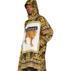 Versace Multicolor Animalier Anorak Coat