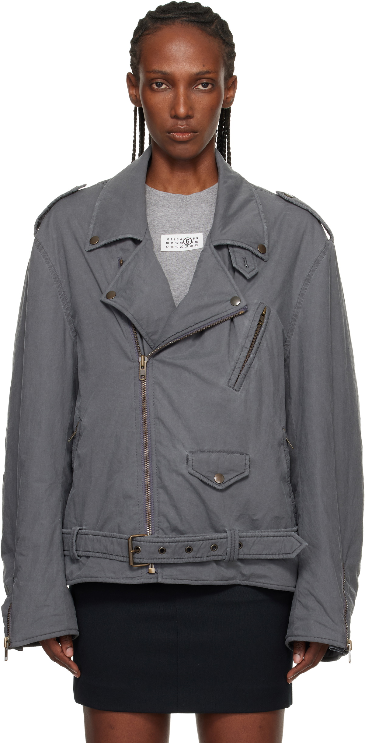 MM6 Maison Margiela Off-White Inside-Out Coat MM6 Maison Margiela