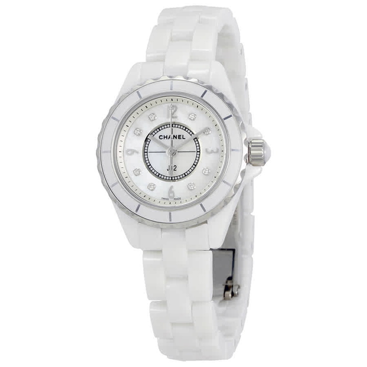 Photo: Chanel J12 Mother of Pearl White Ceramic Ladies Watch H2570