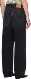 Levi's Black Baggy Dad Jeans