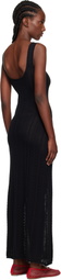 Holzweiler Black Tine Crochet Maxi Dress
