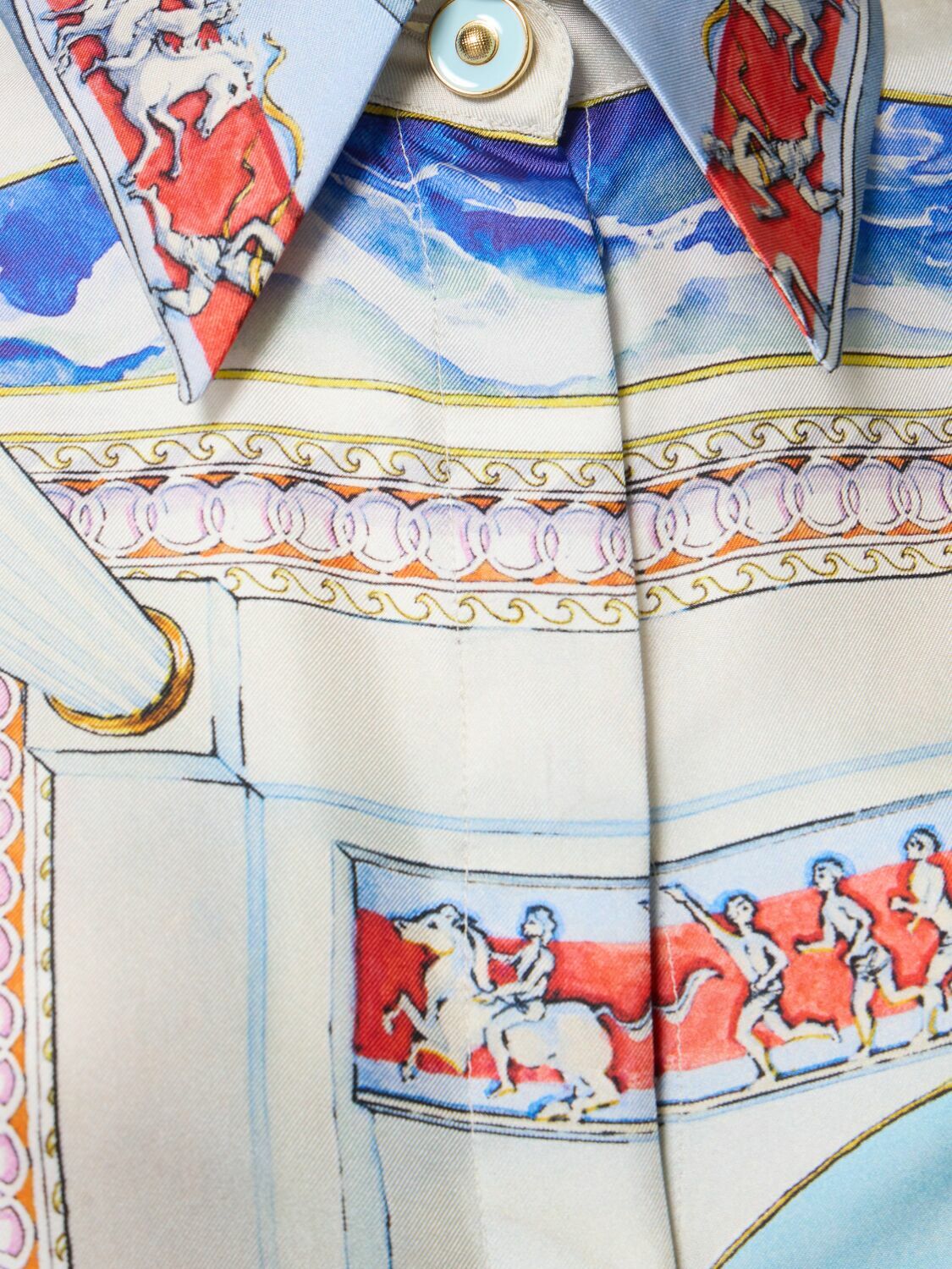 CASABLANCA Printed Silk Twill Shirt Casablanca