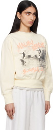 ANINE BING Off-White Harry Shrunken Sweatshirt
