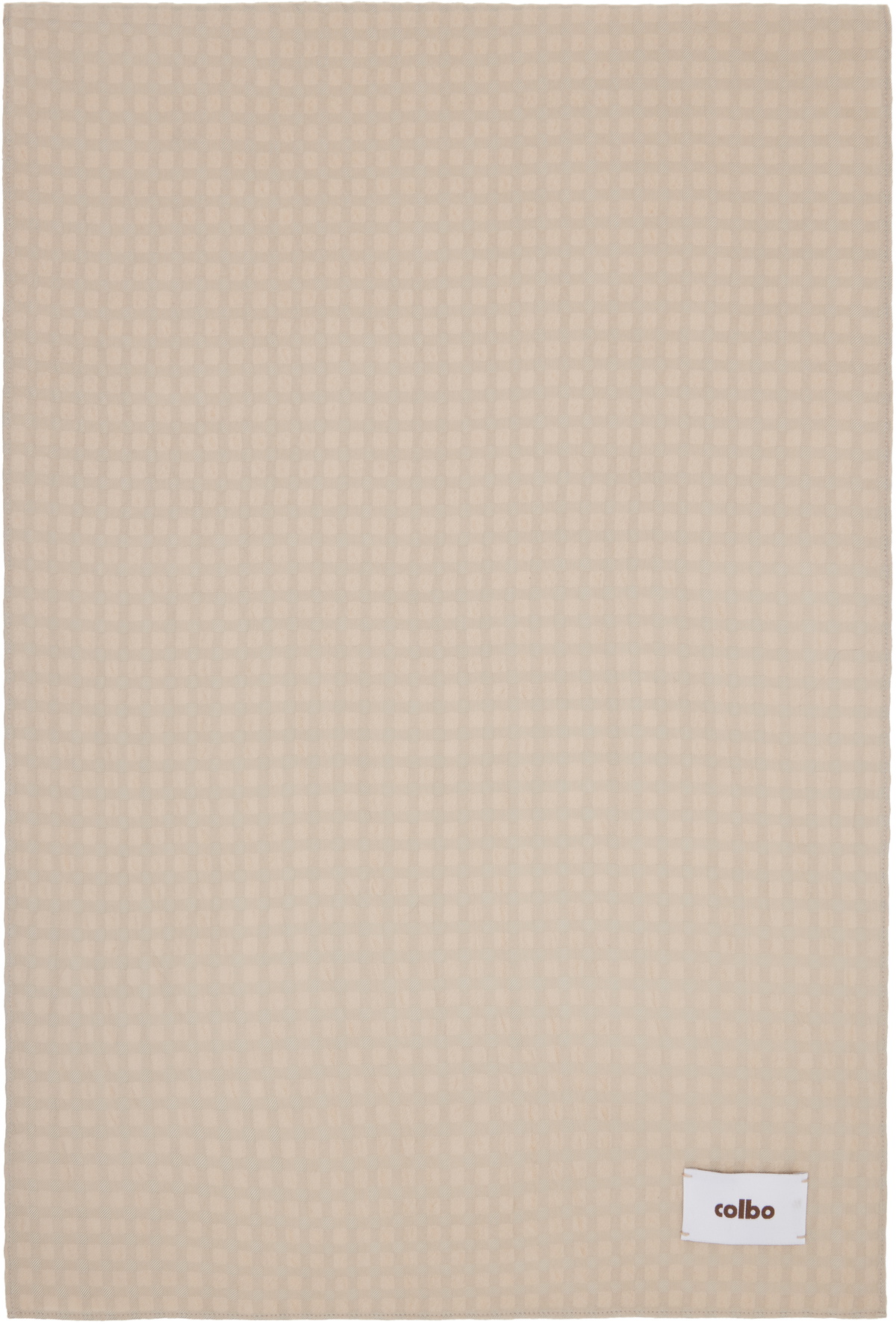 colbo Beige Check Scarf