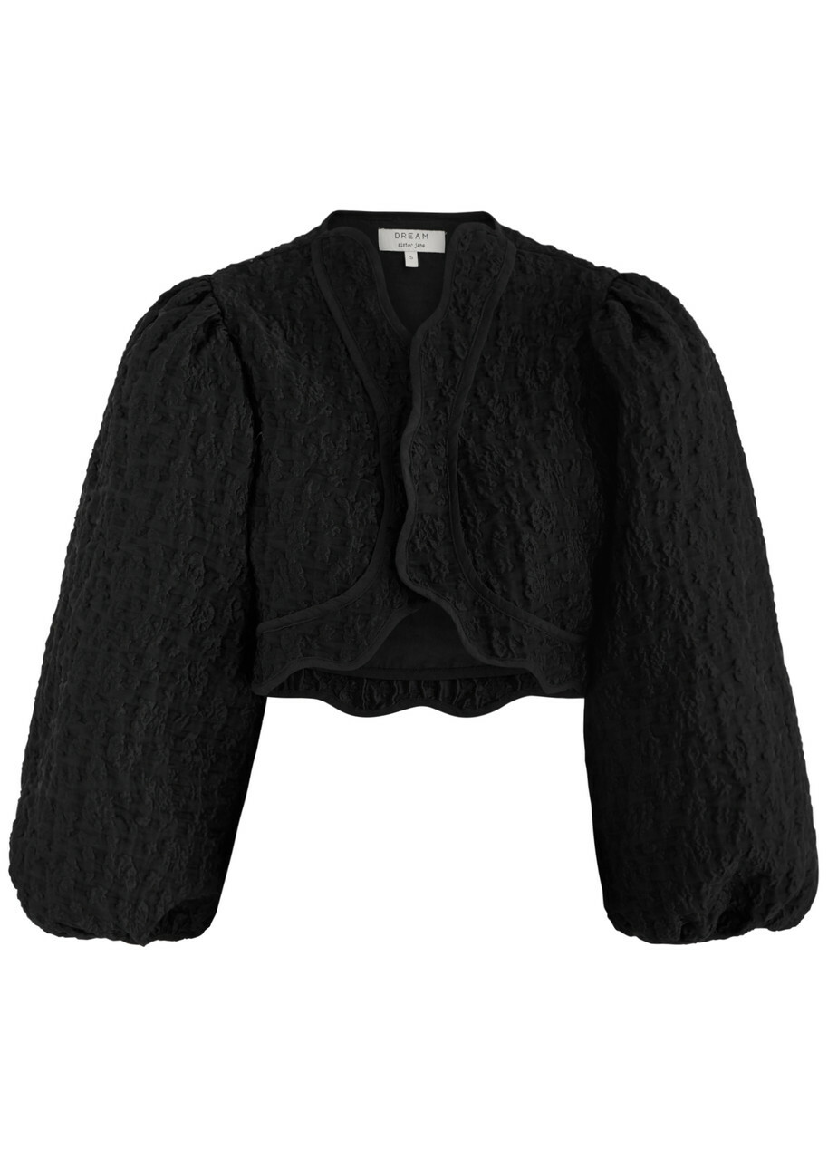 Sister Jane Paddock Jacquard Cloque Jacket Black