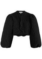 Sister Jane Paddock Jacquard Cloque Jacket Black