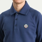 Casablanca Men's Navy Loopback Collar Sweatshirt in Dress Blue
