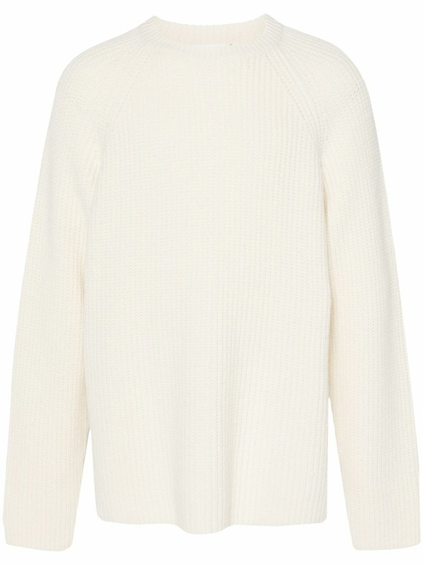Photo: The Frankie Shop White Chunky-Knit Sweater