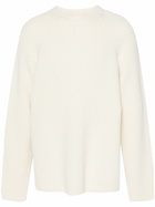 The Frankie Shop White Chunky-Knit Sweater