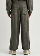 Mki Miyuki Zoku Logo-embroidered Knitted Sweatpants Grey