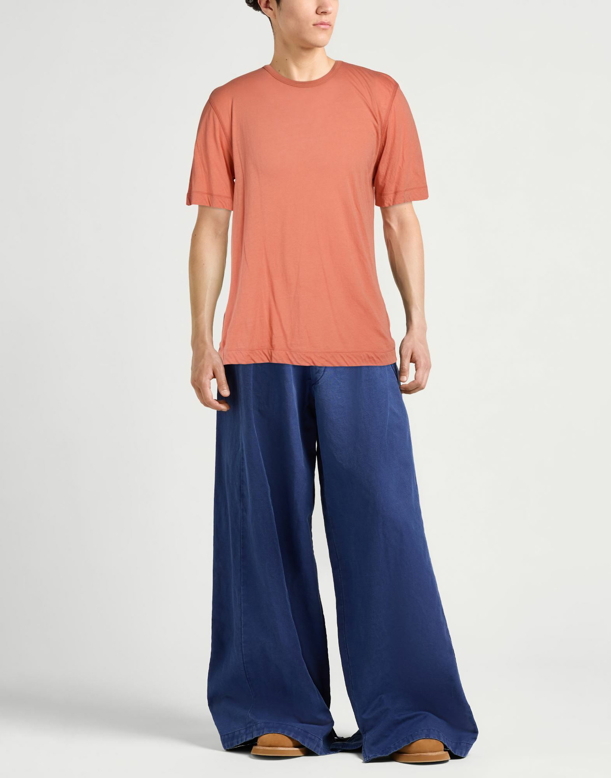 Dries Van Noten Mens T-shirt in Salmon pink