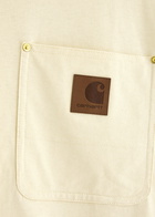 Carhartt Wip Eldon Logo Cotton T-shirt Cream