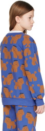 TINYCOTTONS Kids Blue Tiny Poodle Sweatshirt