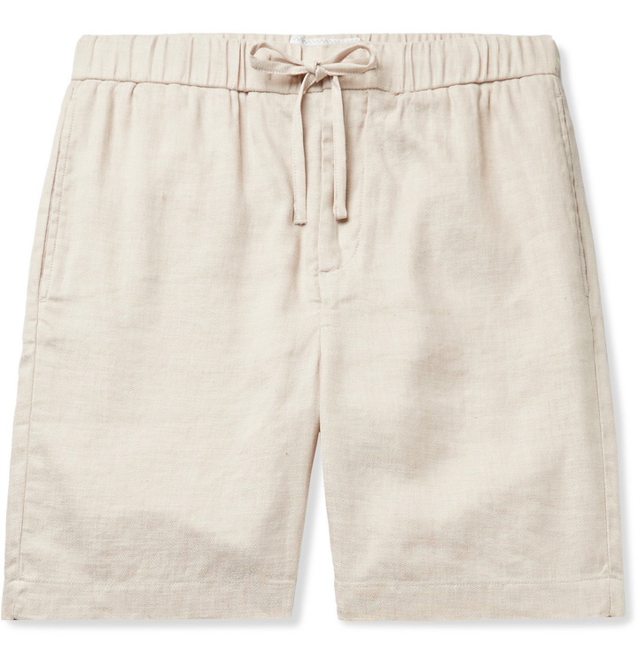 Photo: FRESCOBOL CARIOCA - Felipe Linen and Cotton-Blend Drawstring Shorts - Neutrals