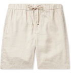 FRESCOBOL CARIOCA - Felipe Linen and Cotton-Blend Drawstring Shorts - Neutrals