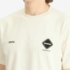 F.C. Real Bristol Men's Authentic Logo T-Shirt in Off White