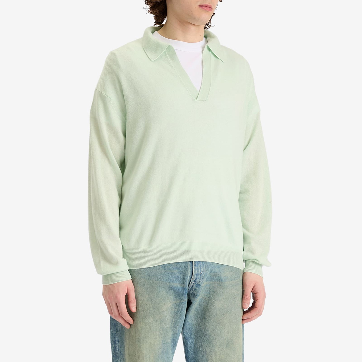 【AURALEE】CASHMERE SILK KNIT SKIPPER POLO Namu Shop - Auralee Super Fine Cashmere Silk Knit Skipper