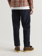 Folk - Assembly Tapered Cotton-Moleskin Trousers - Blue