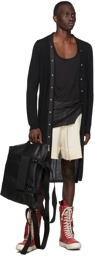 Rick Owens Black Cashmere Sascha Cardigan