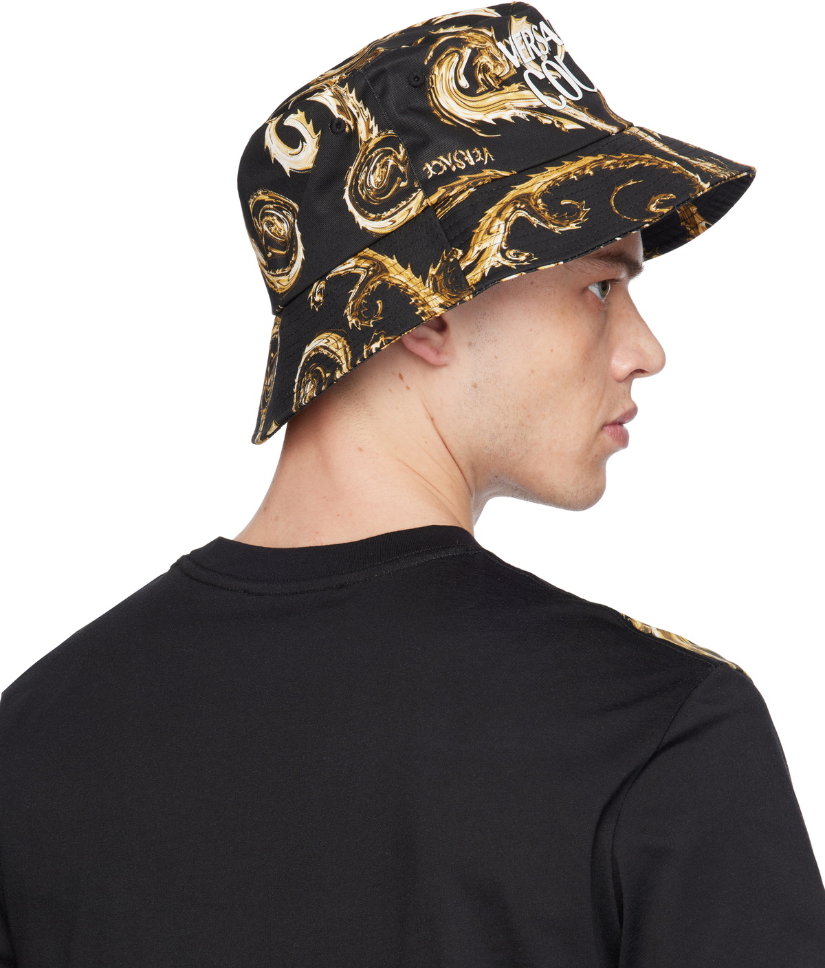 帽子 VERSACE JEANS COUTURE Bucket Hat Versace Jeans Couture Embroidered Sun Logo Bucket Hat | Saks