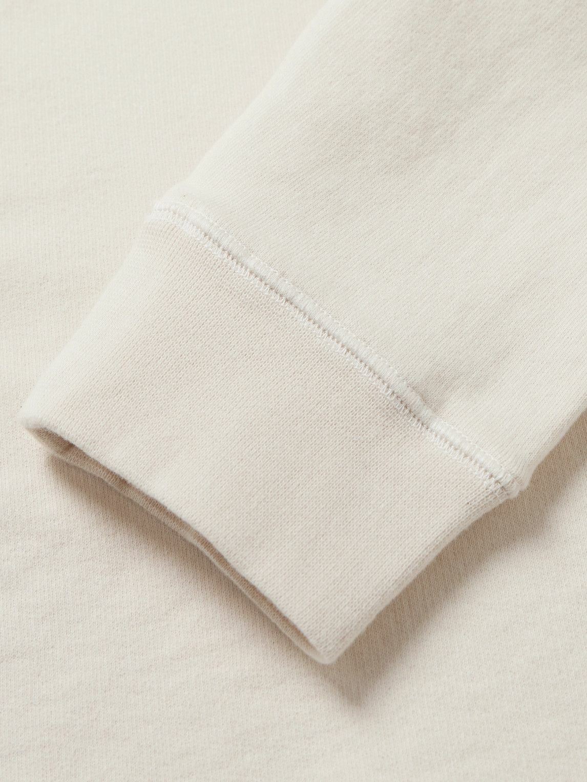 Sunspel - Cotton-Jersey Half-Zip Sweatshirt - Neutrals