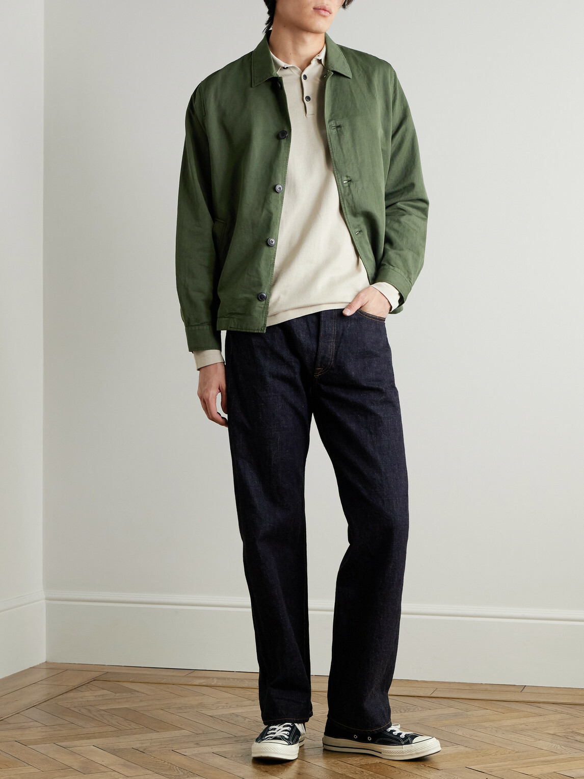 Sunspel - Cotton and Linen-Blend Jacket - Green
