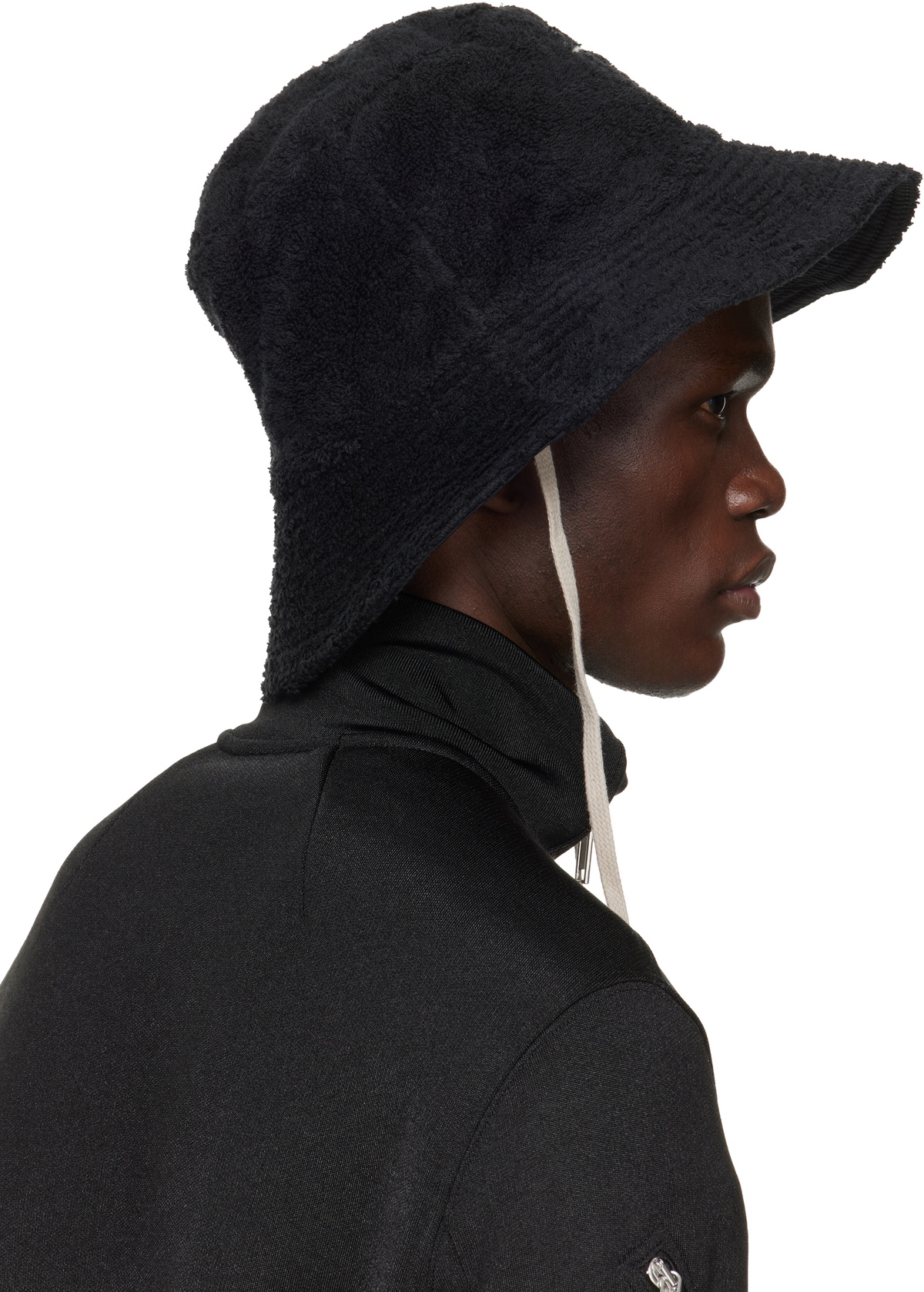 Rick Owens Black Temple Beach Hat