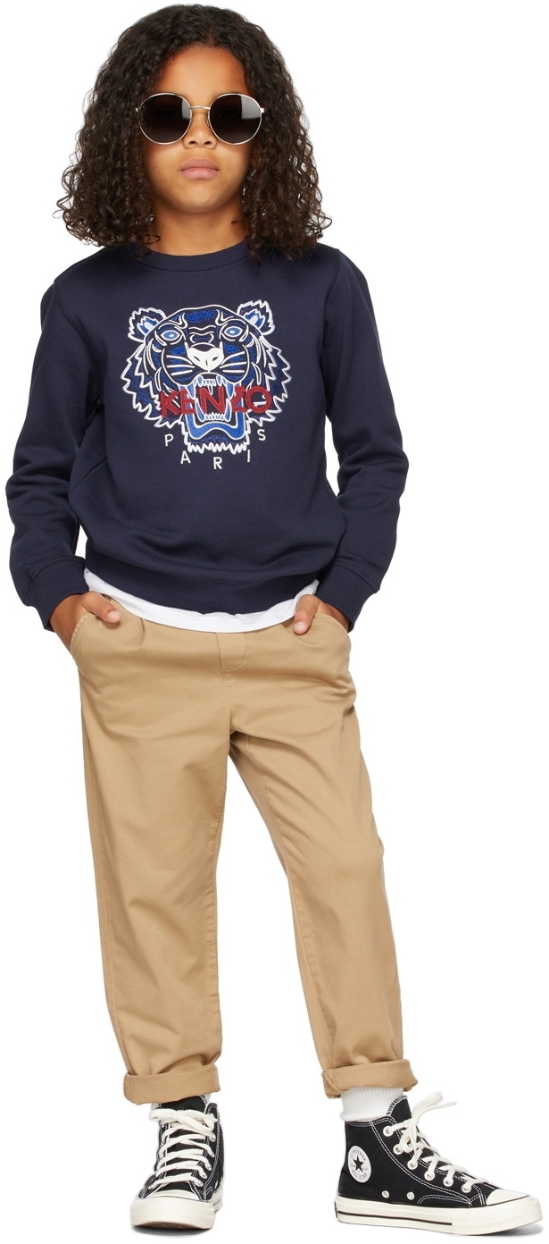 Kenzo Kids Boys Navy Tiger T-Shirt