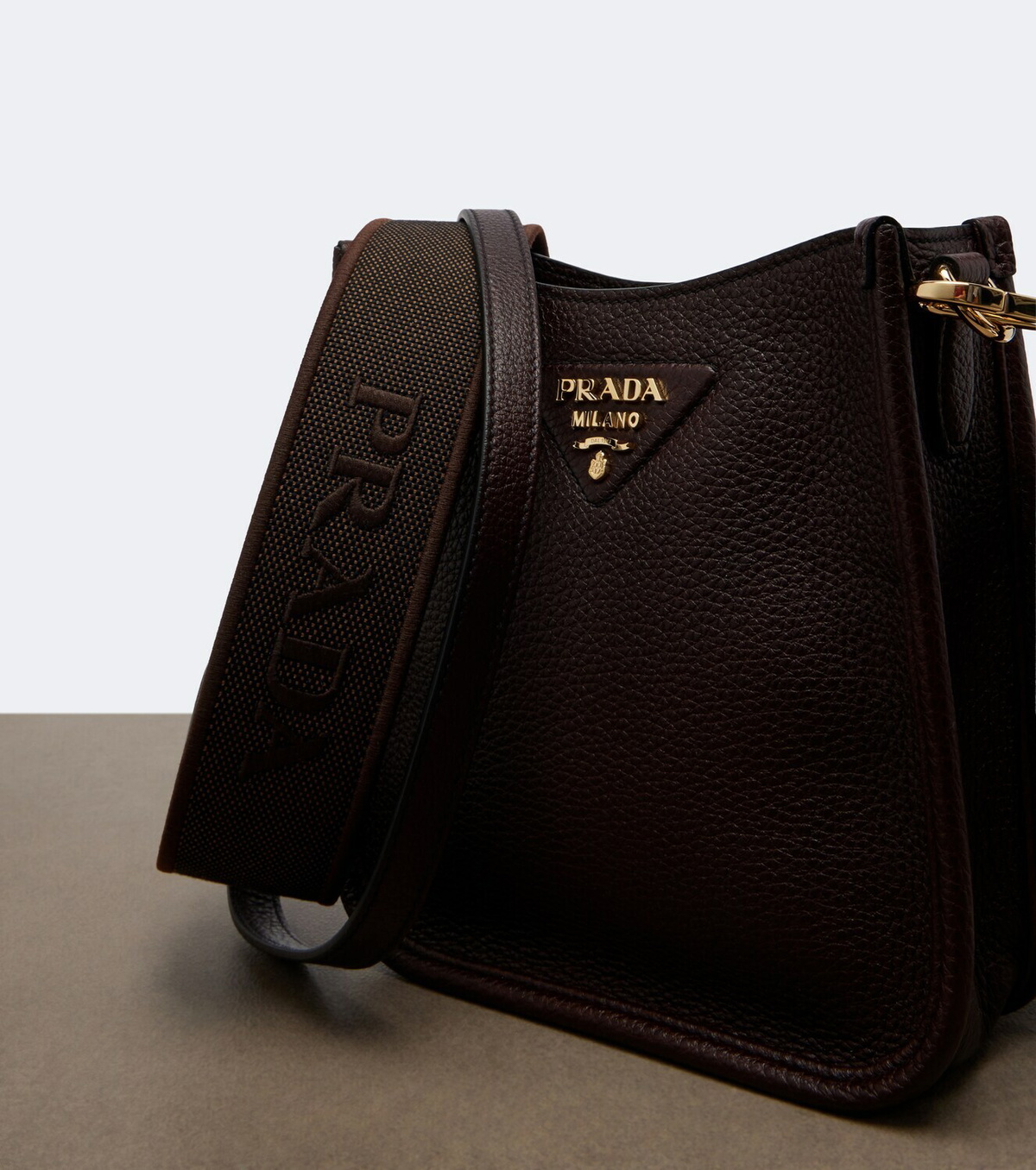 Prada Mini leather shoulder bag