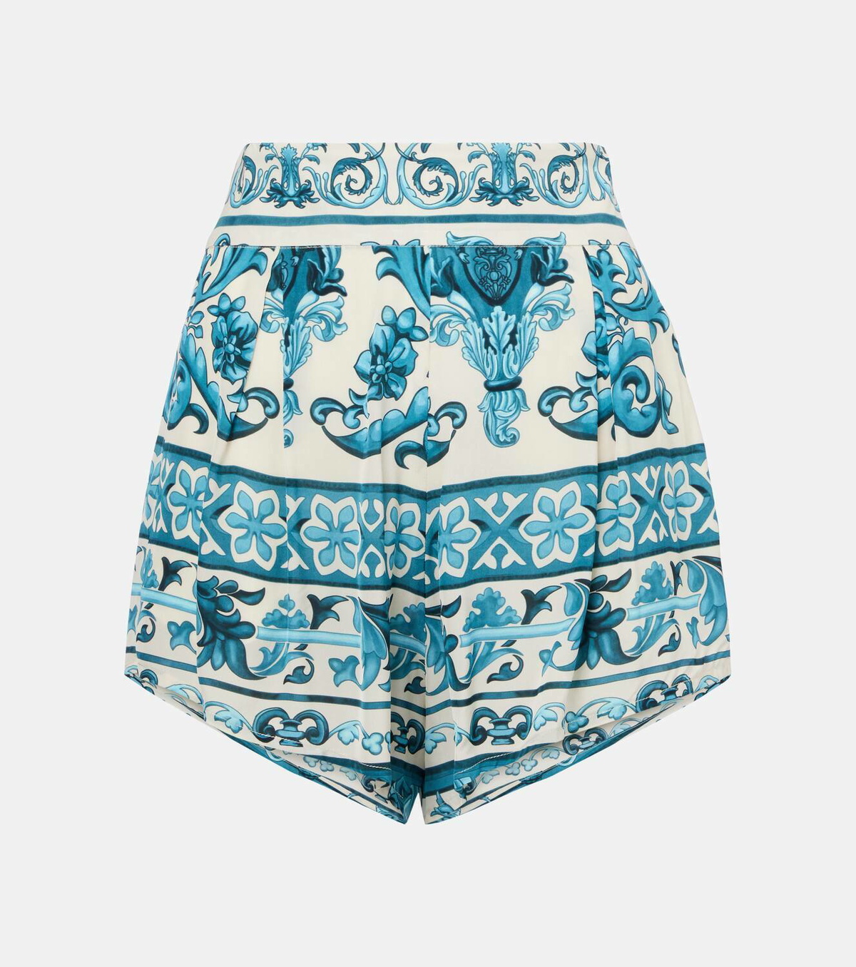 Adriana Degreas Printed high-rise shorts
