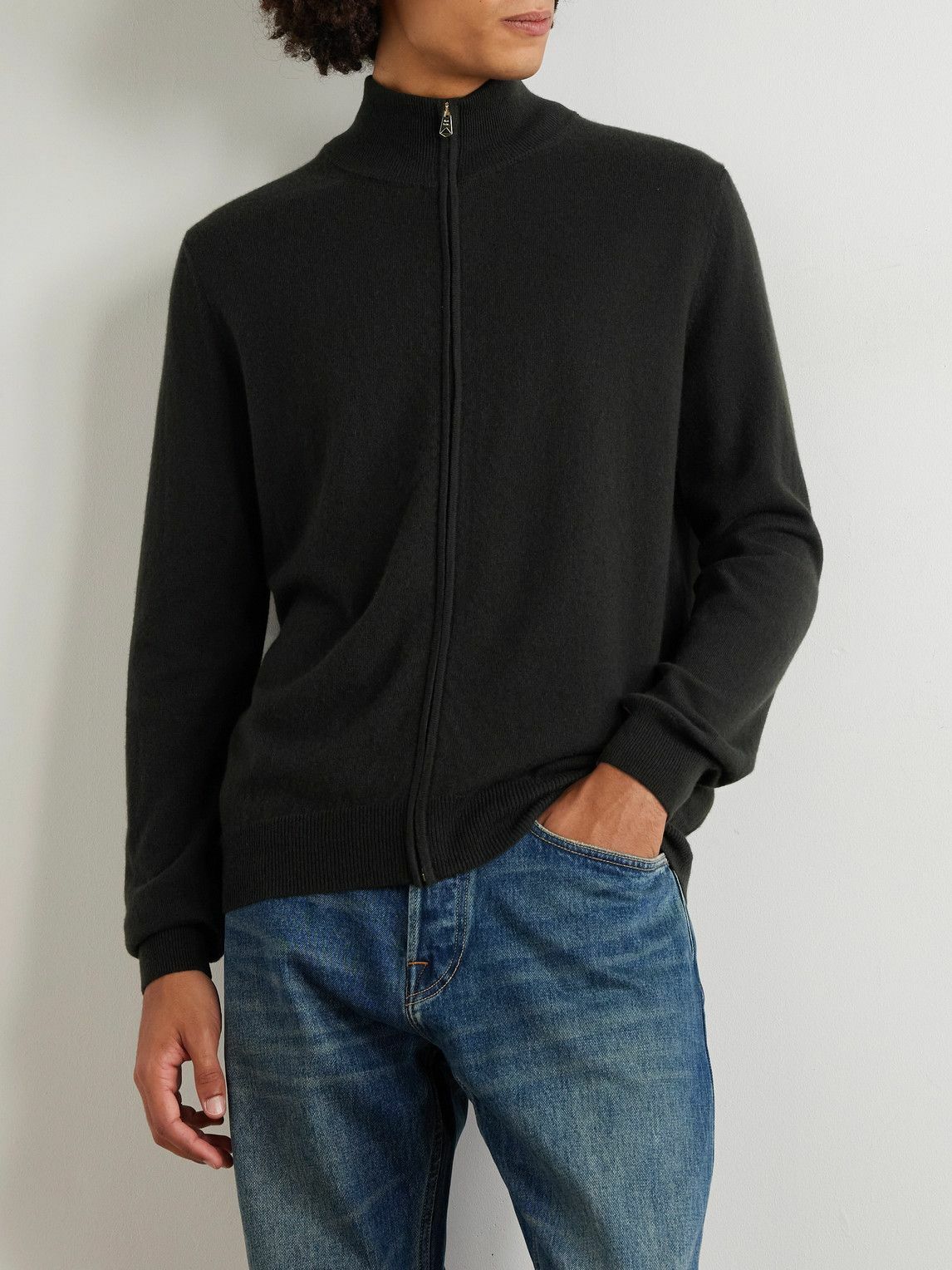 Paul Smith - Cashmere Zip-Up Cardigan - Green