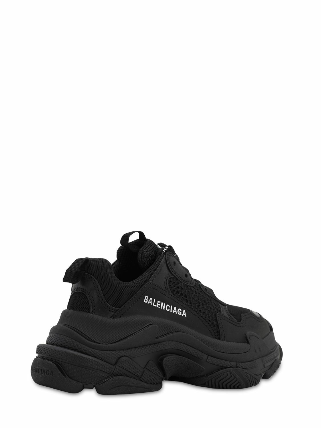 BALENCIAGA - 60mm Triple S Faux Leather Sneakers Balenciaga