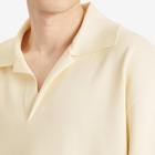 AMI Paris Men's Short Sleeve Polo in White Cream