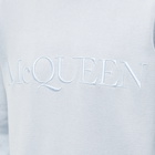 Alexander McQueen Men's Tonal Logo Crew Sweat in Spring Blue