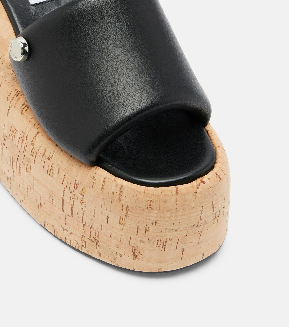 The Attico Mochi leather platform slides