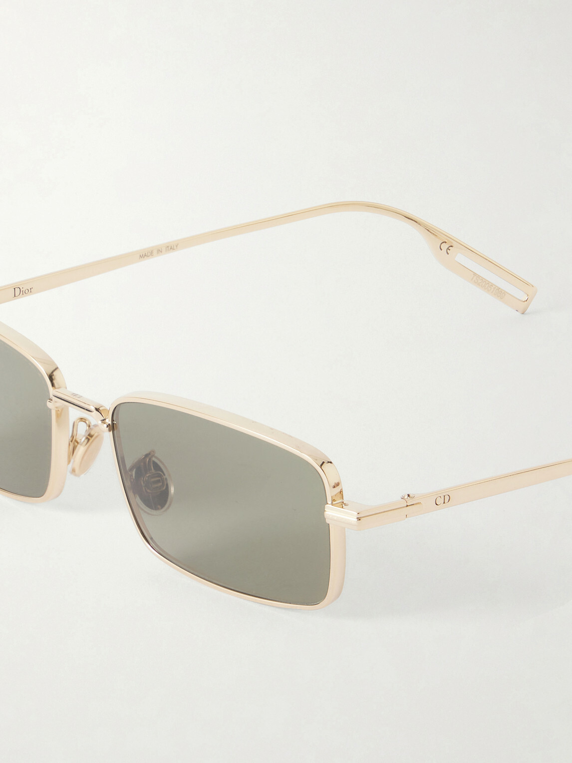Dior Eyewear - DiorBlackSuit S21U Square-Frame Gold-Tone Sunglasses