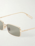 Dior Eyewear - DiorBlackSuit S21U Square-Frame Gold-Tone Sunglasses