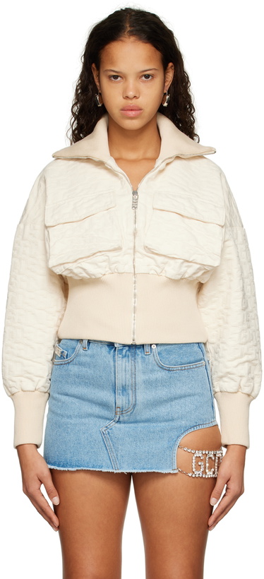 Photo: GCDS Off-White Monogram Bomber Jacket
