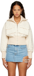 GCDS Off-White Monogram Bomber Jacket