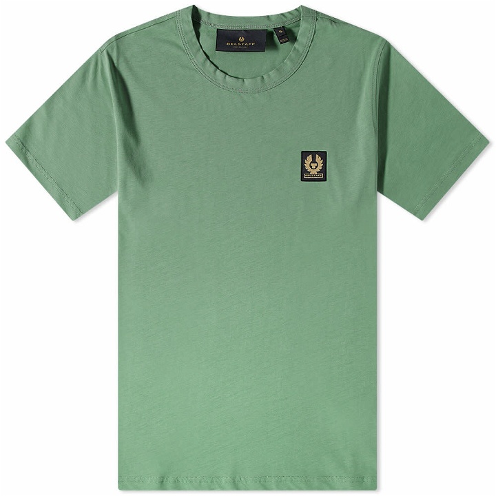 Photo: Belstaff Men's Patch Logo T-Shirt in Graph Green